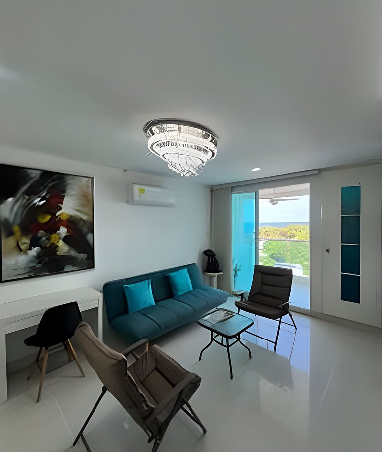 Rodadero | Poll Infinita | Vista al Mar | 1BR, 2BA