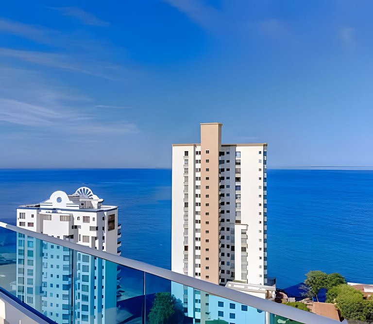 Rodadero | Poll Infinita | Vista al Mar | 1BR, 2BA