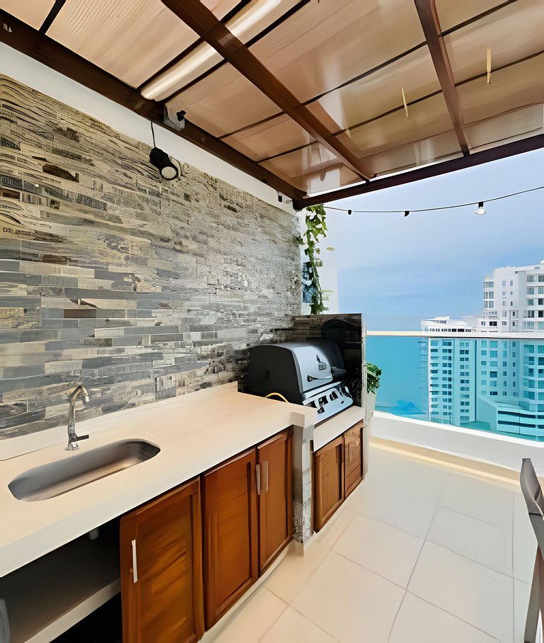 Rodadero | Poll Infinita | Vista al Mar | 1BR, 2BA